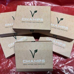 Champs Vegan Leather top wing RFID Boxed Wallet - Black